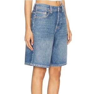 Free People Light Wash Denim Jean Shorts